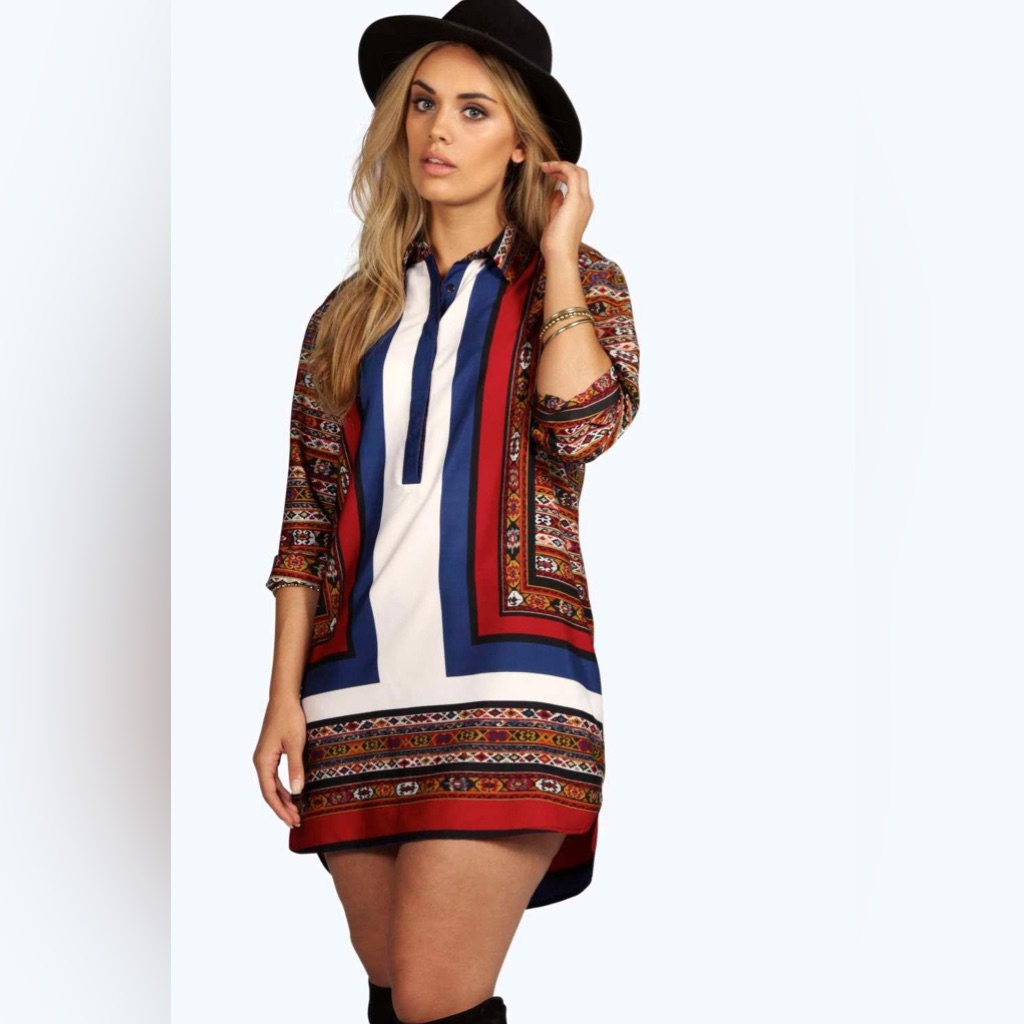 Us 18 Shirt Dress Nwot